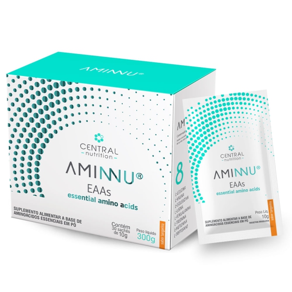 AMINNU 10 sachês com 10g = total 300g