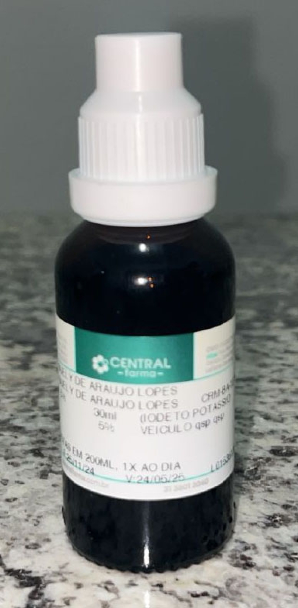 lugol com iodeto de potássio 30 ml