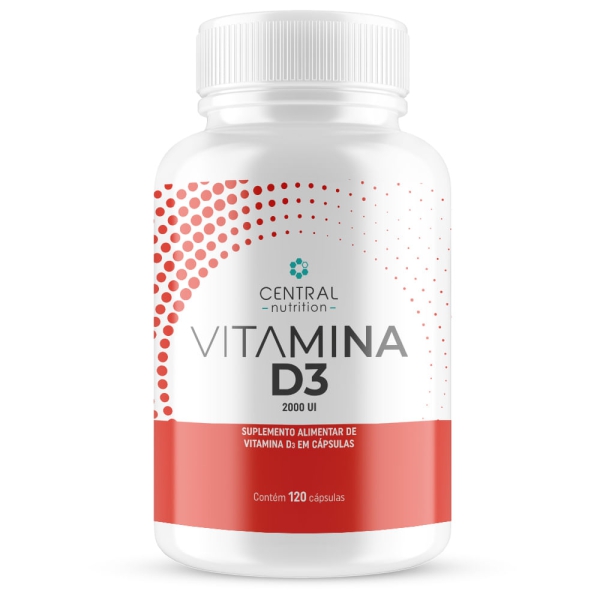 VITAMINA D3 - 2000UI - Pote com 120 Cápsulas